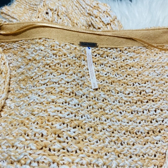 Free People Coconut Loose Weave Oversized Knit Pullover Sweater Sz-Small - Picture 6 of 9